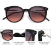 SOJOS Fashion Round Sunglasses for Women with Rivet Plastic Frame DOLPHIN SJ2068