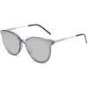 SOJOS Fashion Round Sunglasses for Women with Rivet Plastic Frame DOLPHIN SJ2068