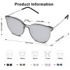 SOJOS Fashion Round Sunglasses for Women with Rivet Plastic Frame DOLPHIN SJ2068