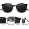 SOJOS Fashion Round Sunglasses for Women with Rivet Plastic Frame DOLPHIN SJ2068