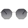 SOJOS Sunglasses for Women Polygon Sunglasses UV400 AURA SJ1128