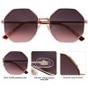 SOJOS Sunglasses for Women Polygon Sunglasses UV400 AURA SJ1128