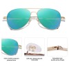 SOJOS Classic Aviator Sunglasses for Women Men Mirrored UV400 Lens Vintage Metal Frame SJ1030