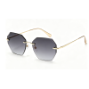 LILISUNLI Rimless Polygon Sunglasses for Women, Cut‑Out Octagon Thin Metal Temple UV400 Retro Y2K Sun Glasses