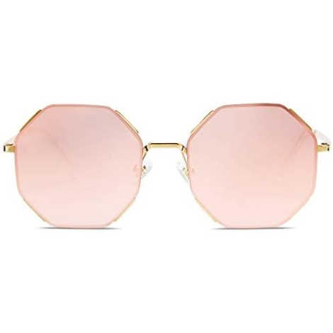 SOJOS Sunglasses for Women Polygon Sunglasses UV400 AURA SJ1128