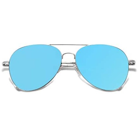 SOJOS Classic Aviator Sunglasses for Women Men Mirrored UV400 Lens Vintage Metal Frame SJ1030