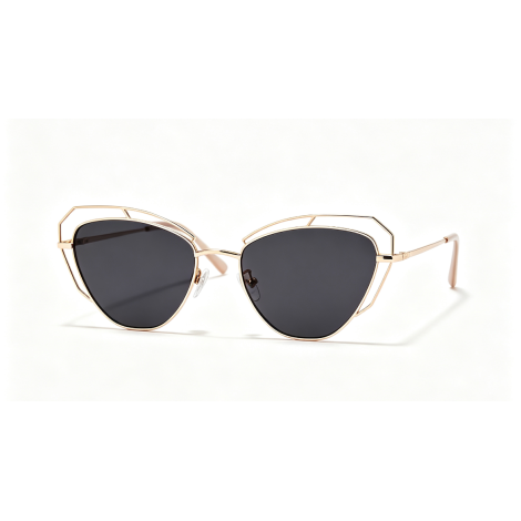 LILISUNLI Polarized Small Polygon Sunglasses for Women, Vintage Octagon Thin Metal Frame UV400 for Driving Fishing