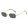 LILISUNLI Polygon Sunglasses for Women, Oversized Octagon Thin Metal Frame UV400 Protection Retro Fashion Sun Glasses